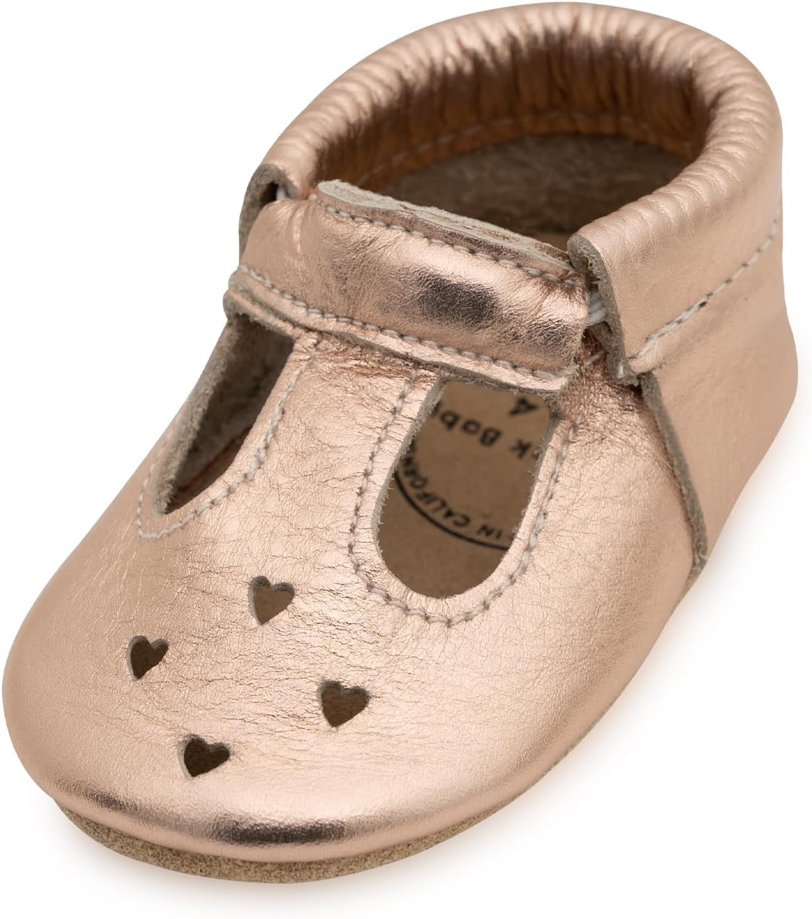 Mary Jane Moccasins - Genuine Leather Soft Sole Baby Girl Shoes for Newborns, Infants, Babies, and Toddlers