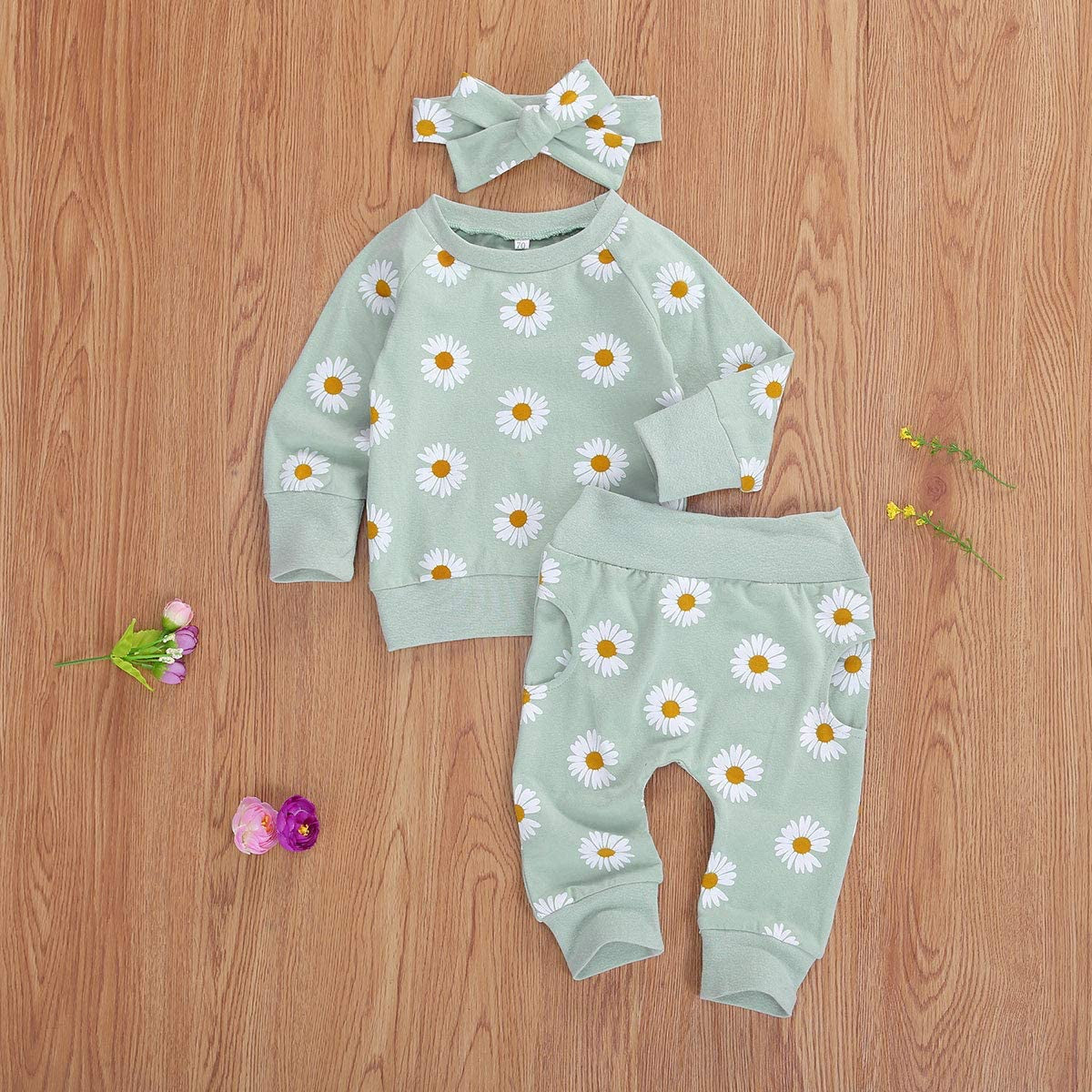 Newborn Infant Baby Girl Clothes Set Sweatshirts Tops Pants Toddler Girl Outfits Gifts 3 6 9 12 18 24 Months