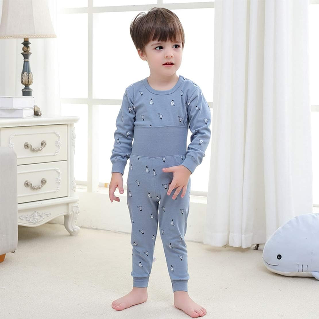 100% Organic Cotton Baby Boys Girls Pajamas Set Long Sleeve Sleepwear