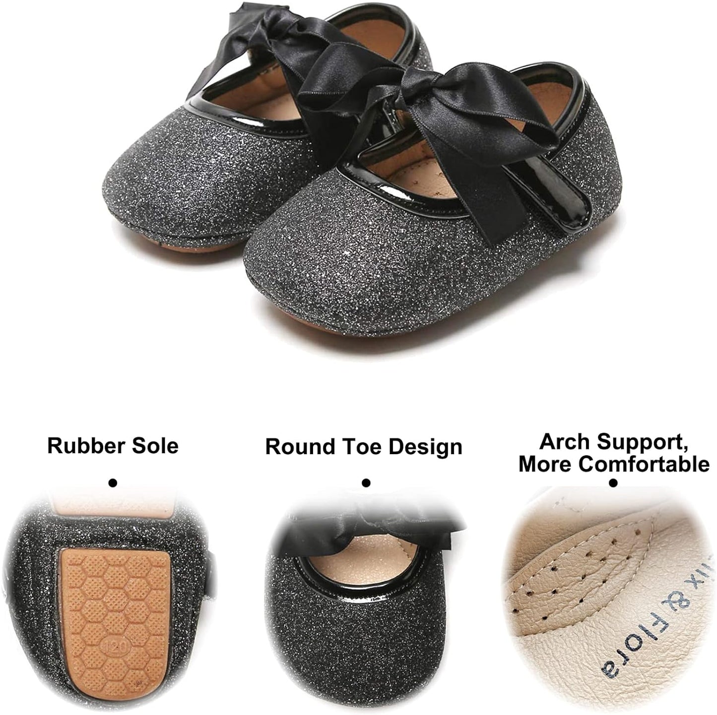 Soft Sole Baby Shoes - Infant Baby Walking Shoes Moccasinss Rubber Sole Crib Shoes