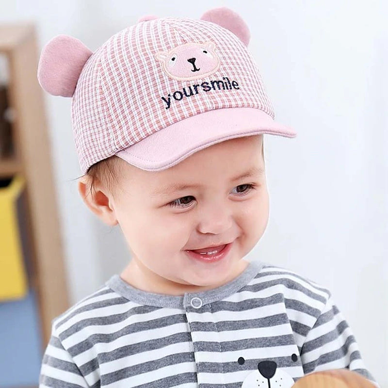 Cute Baby Boy Cap Embroidery Number Baby Baseball Cap Spring Summer Children Cotton Sun Hat Toddler Girl Outdoor Visor Hats