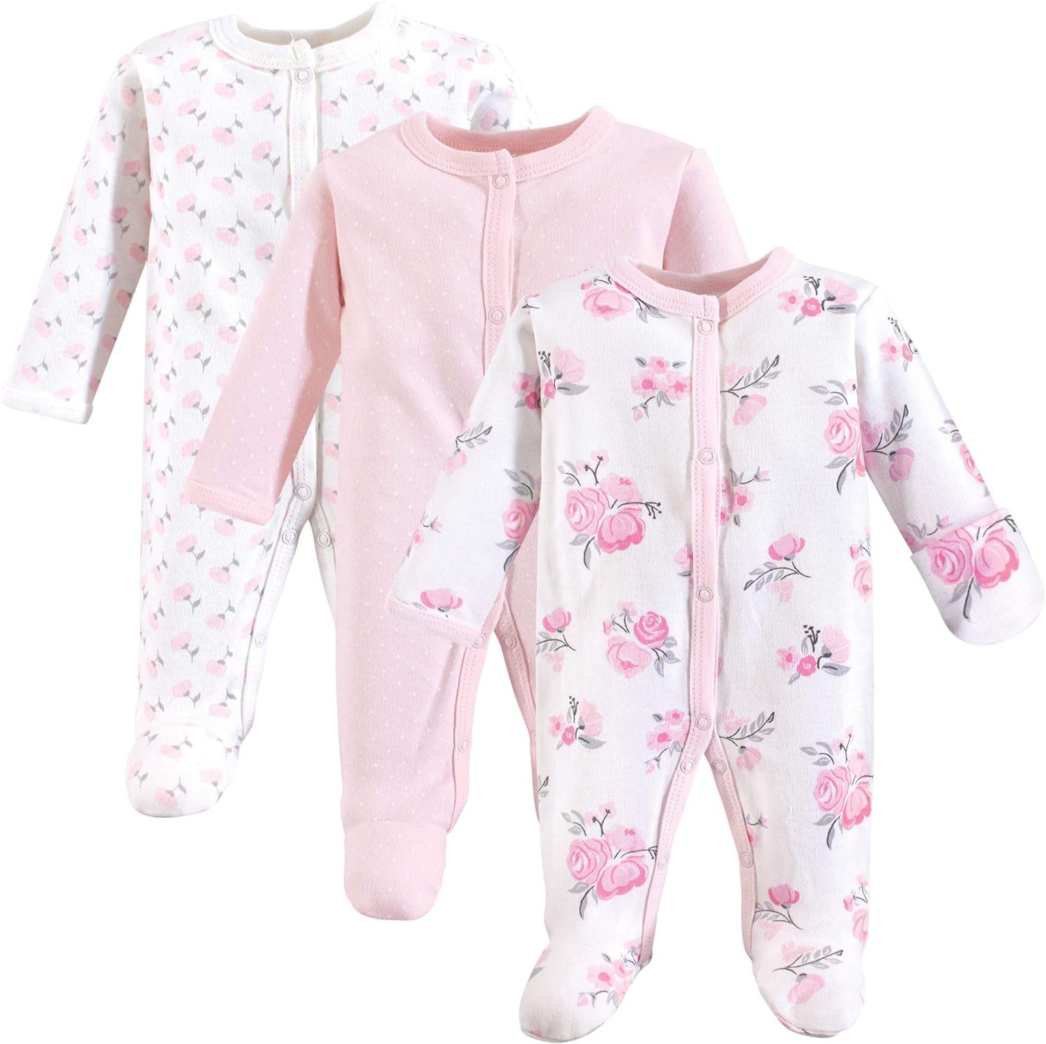 Baby Girls' Cotton Preemie Sleep and Play