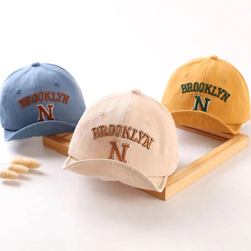 Cute Baby Boy Cap Embroidery Number Baby Baseball Cap Spring Summer Children Cotton Sun Hat Toddler Girl Outdoor Visor Hats