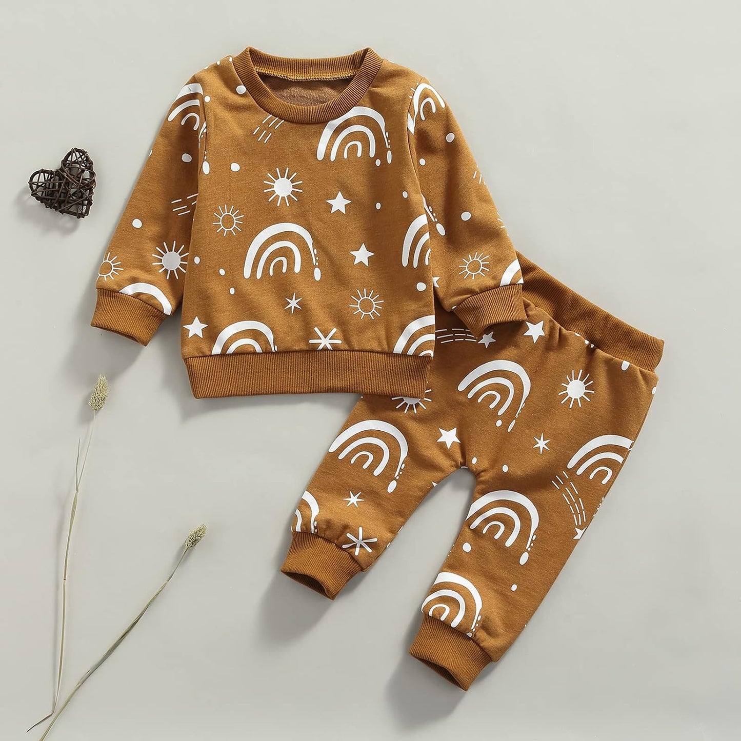 Newborn Infant Baby Girl Clothes Set Long Sleeve Sweatshirts Tops Pants Outfits Clothing Gifts 3 6 9 12 18 24 Months