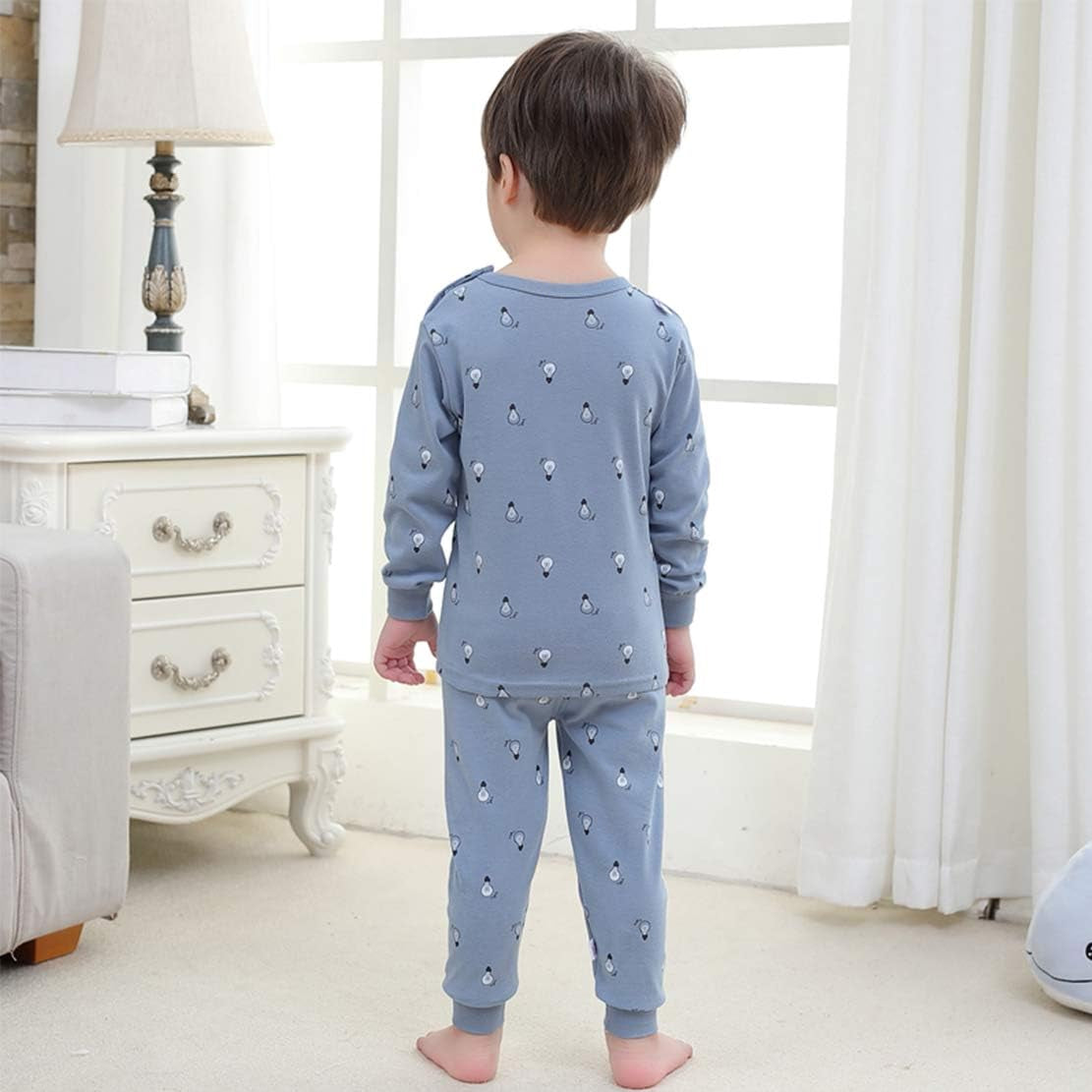 100% Organic Cotton Baby Boys Girls Pajamas Set Long Sleeve Sleepwear