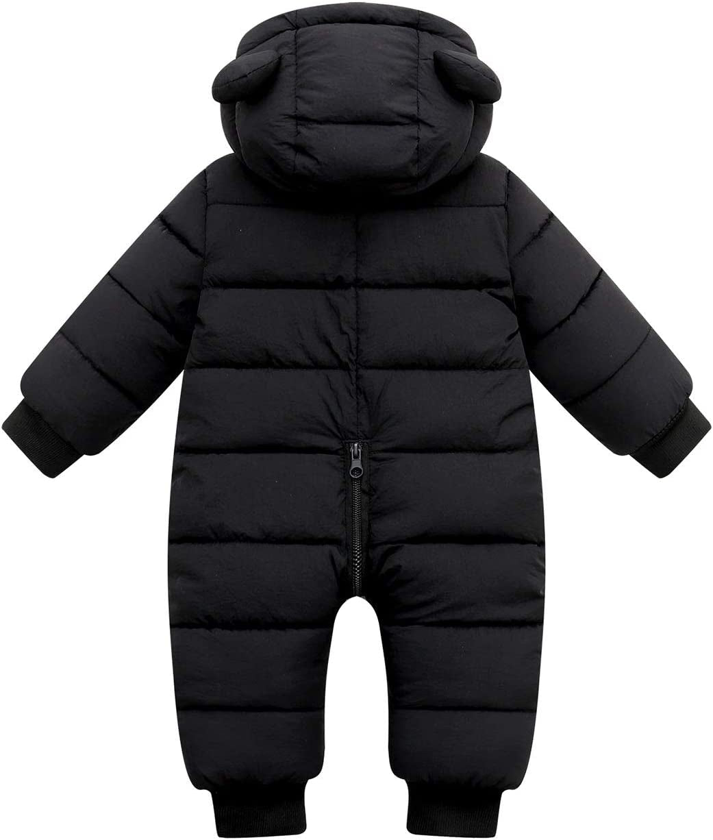 Baby Snowsuit Winter Coat Warm Hoodie Romper Puffer Jacket