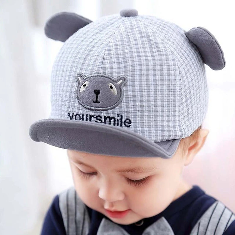 Cute Baby Boy Cap Embroidery Number Baby Baseball Cap Spring Summer Children Cotton Sun Hat Toddler Girl Outdoor Visor Hats