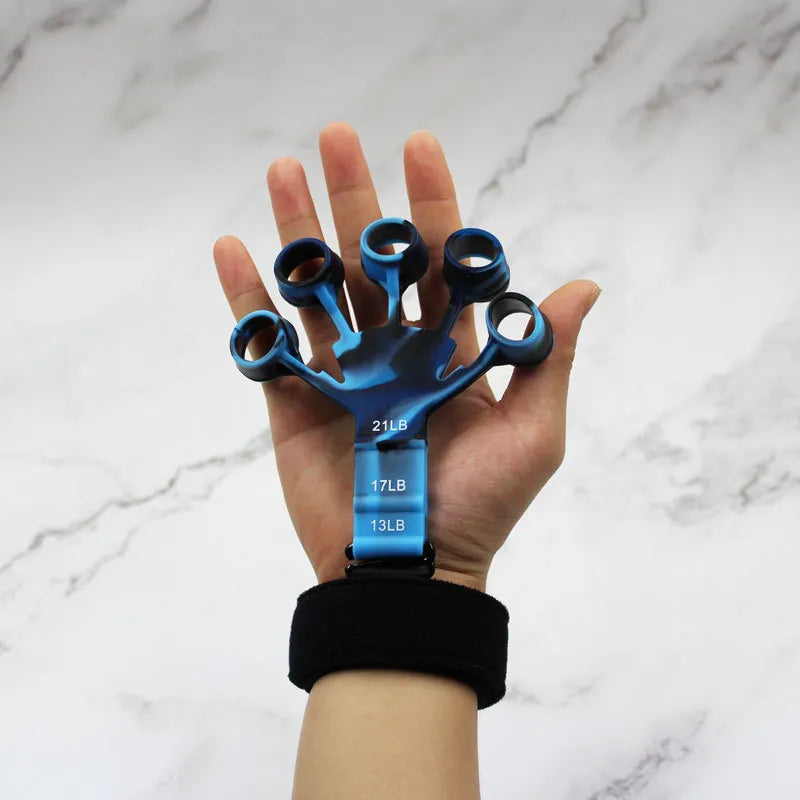 Finger Gripper Finger Exerciser Guitar Finger Exerciser 6 Resistant Levels Recovery Physical Tools Hand Strengthener for Patient